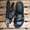 JLF04 Zapatillas de cuero de sandalia casual con diseño antideslizante de moda para hombres